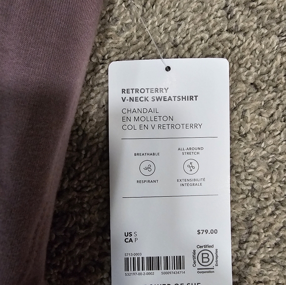 Athleta Retro Terry Sweatshirt - Picture 2 of 4